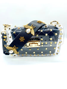 Beehave Crossbody w/ Bee Embellished Strap