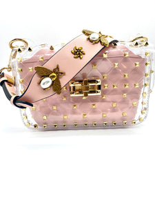 Beehave Crossbody w/ Bee Embellished Strap