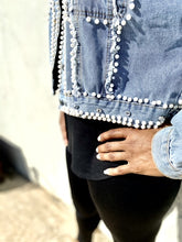 Load image into Gallery viewer, Touch of Pearl Denim Jacket
