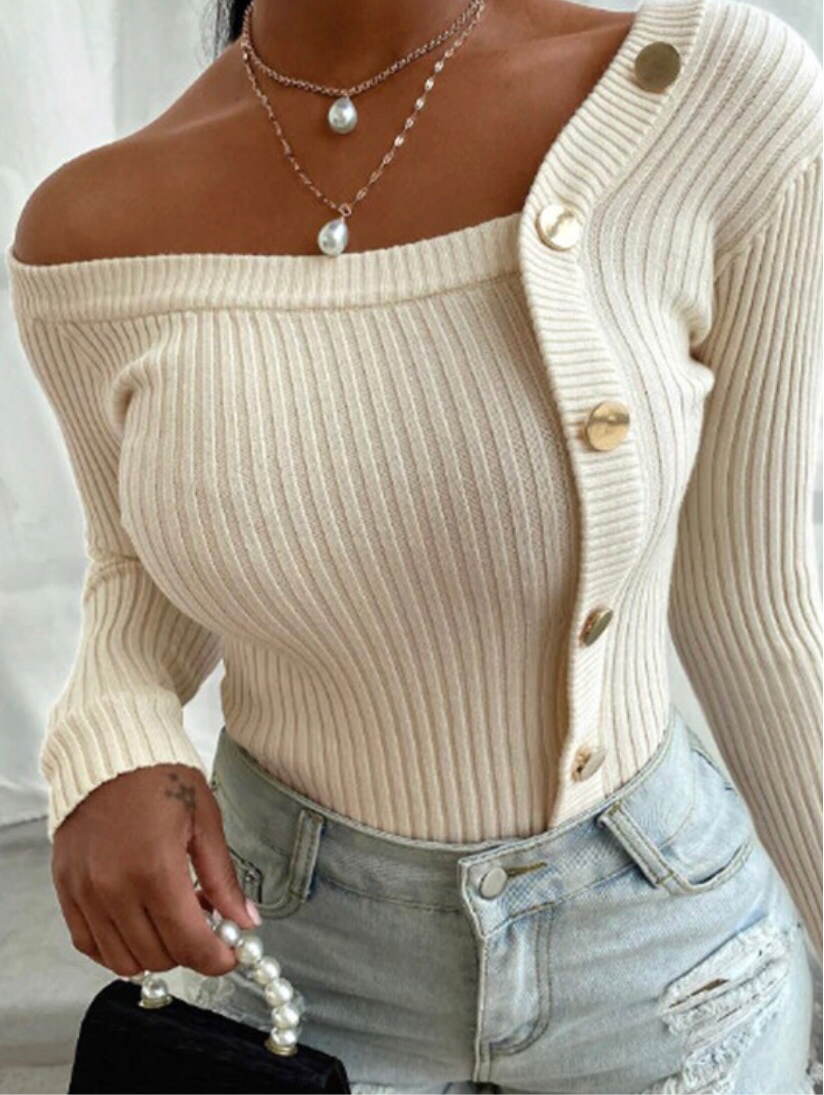 Off Shoulder Sweater