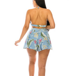 Chambray Short Set